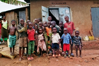 Børn i Kampala, Uganda