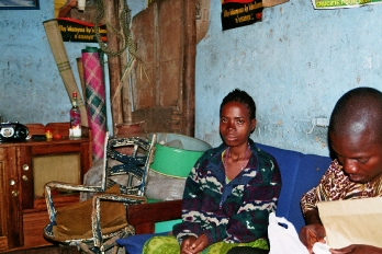 AIDS syg kvinde i Uganda